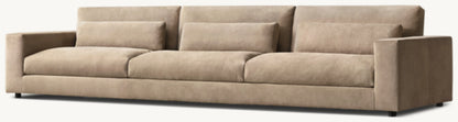 Lugano Leather 3-Cushion Sofa