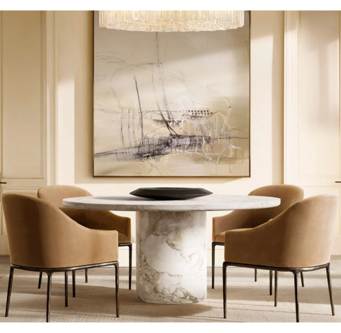 Thaddeus Slope Fabric Dining Armchair