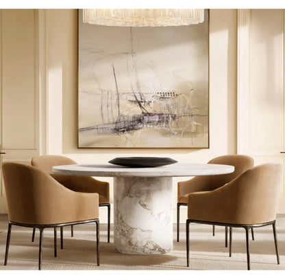 Thaddeus Slope Fabric Dining Armchair