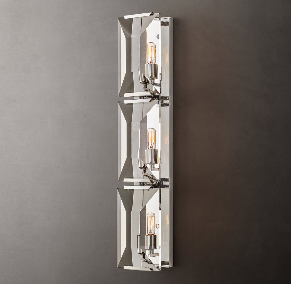 Harlow Crystal Triple Sconce