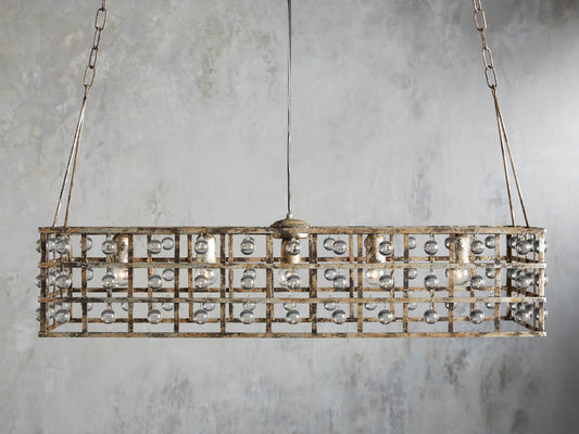 La Cage 41" Rectangular Chandelier