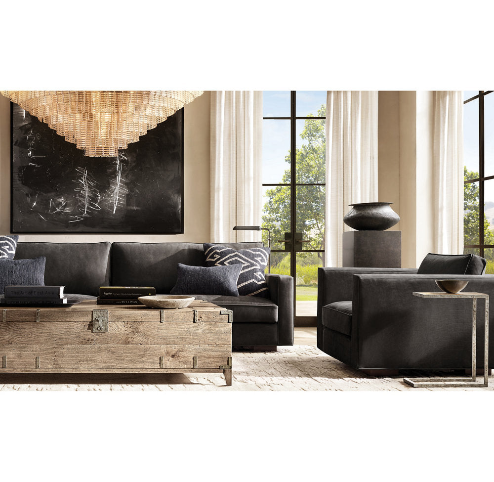 Sirene Smoke Glass Round Chandelier 52"