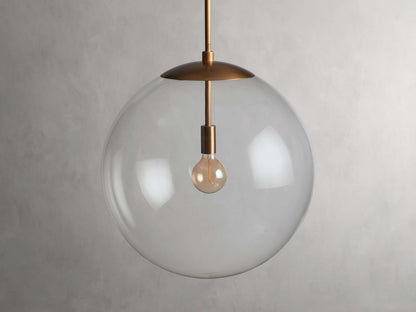 Wescott XL Globe Pendant with Rod