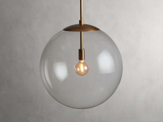 Wescott XL Globe Pendant with Rod