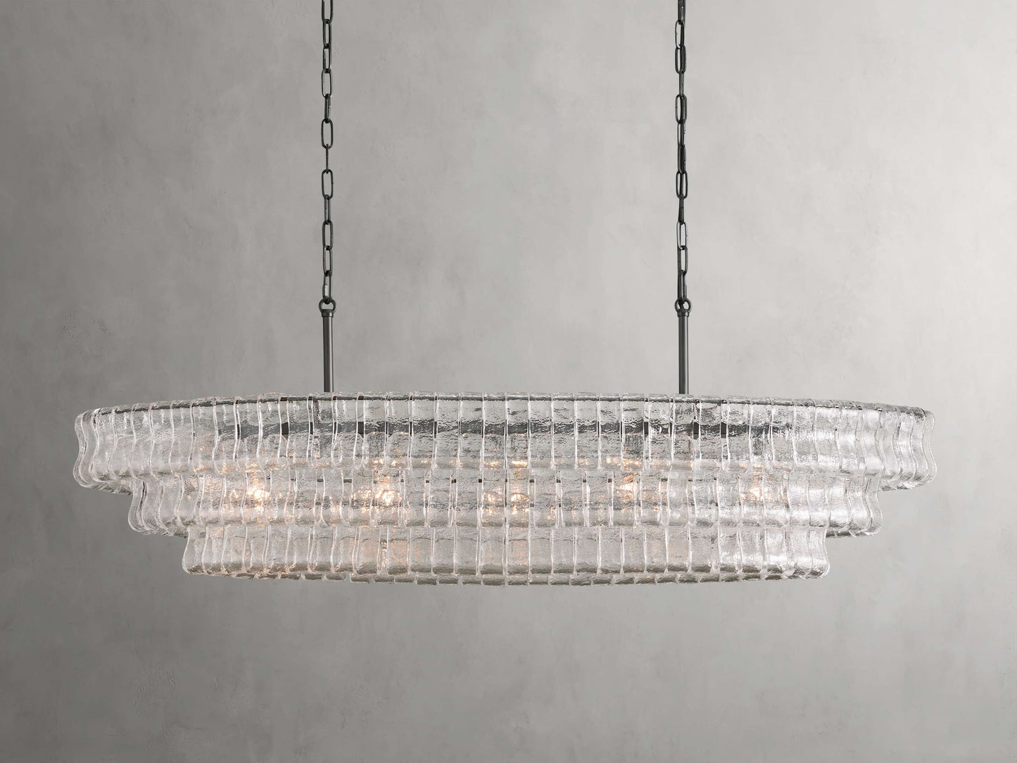 Ghiaccio Oval Chandelier