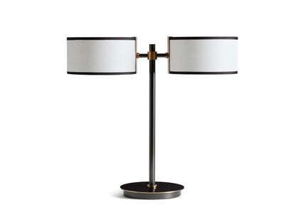 Daphne 2-Light Table Lamp in Black & White
