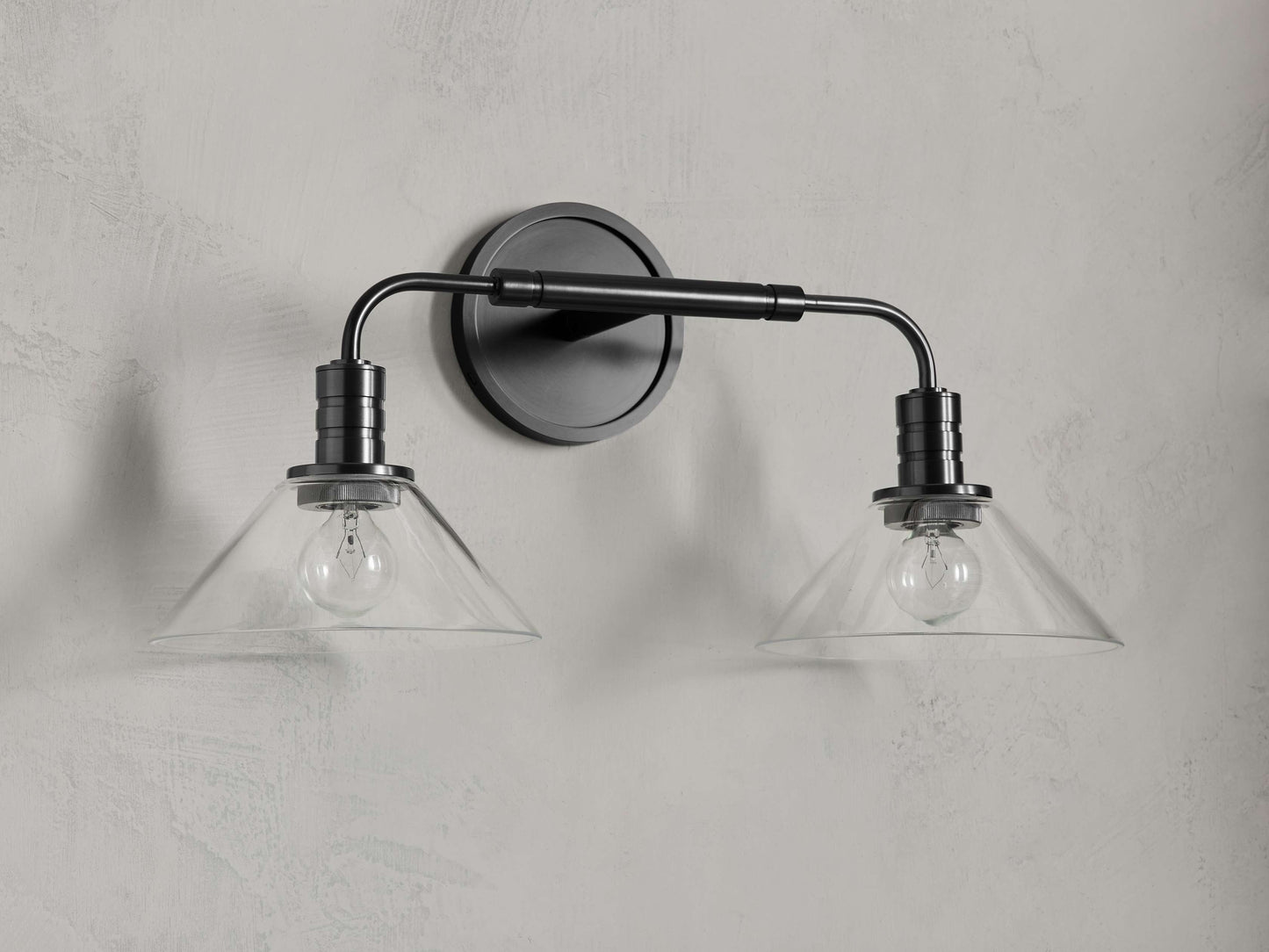 Theron Double Sconce in Bronze