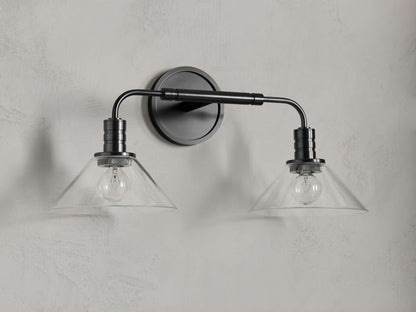 Theron Double Sconce in Bronze