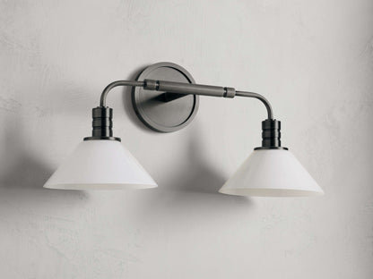 Theron Double Sconce in Bronze