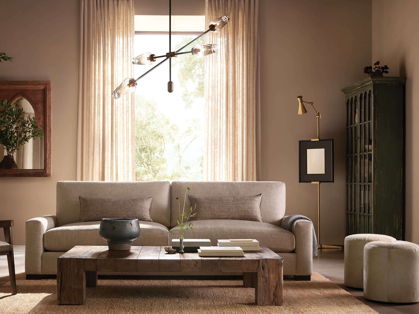 Arrow Bronze Chandelier