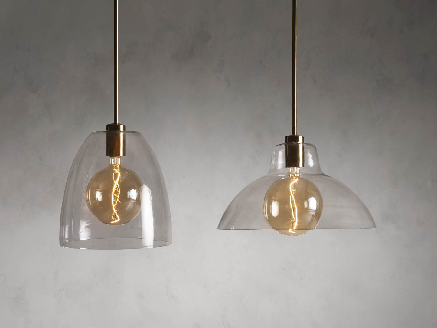 Bauer Cloche Pendant with Bulb