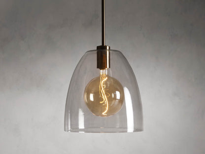 Bauer Cloche Pendant with Bulb