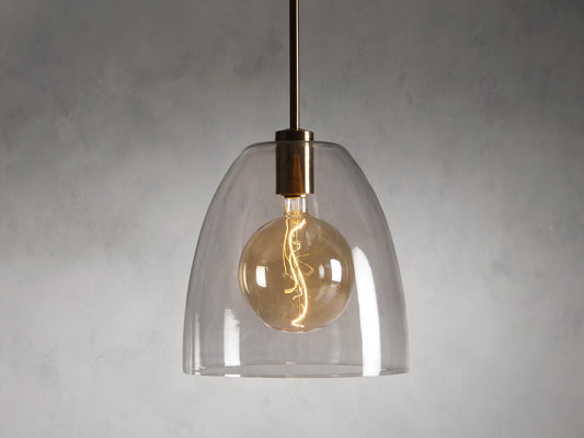 Bauer Cloche Pendant with Bulb