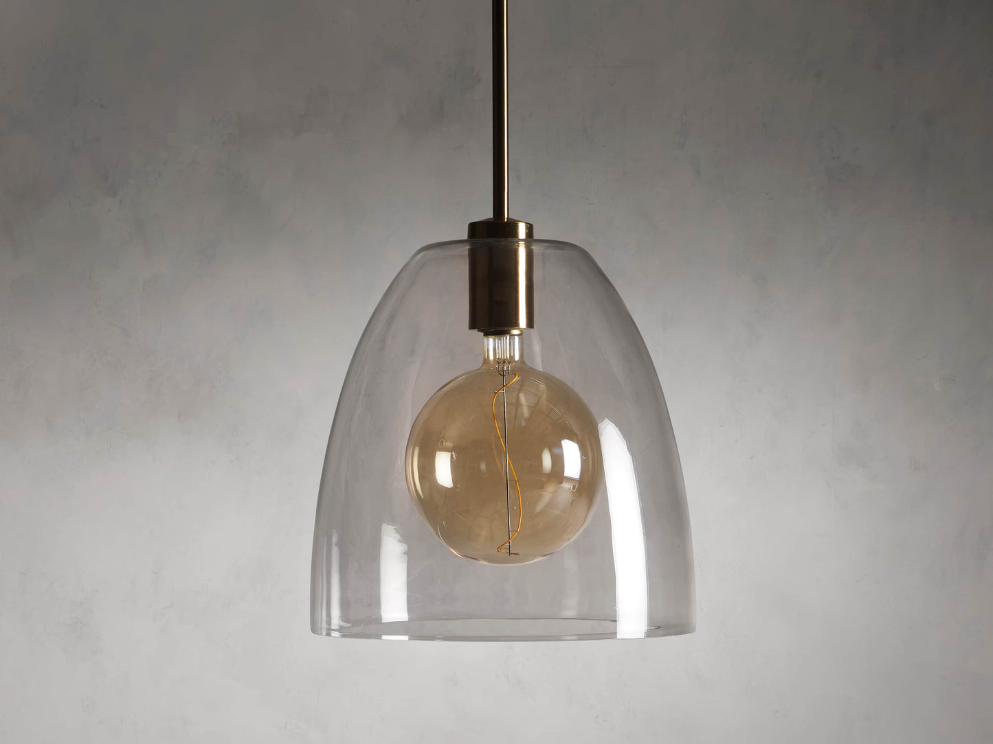 Bauer Cloche Pendant with Bulb