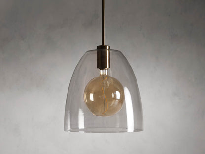 Bauer Cloche Pendant with Bulb