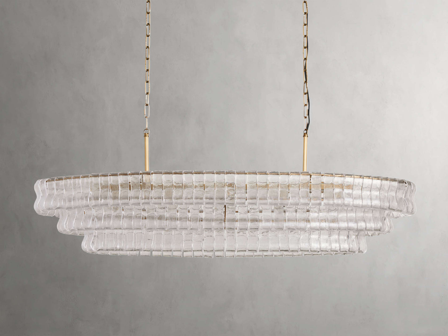 Ghiaccio Oval Chandelier