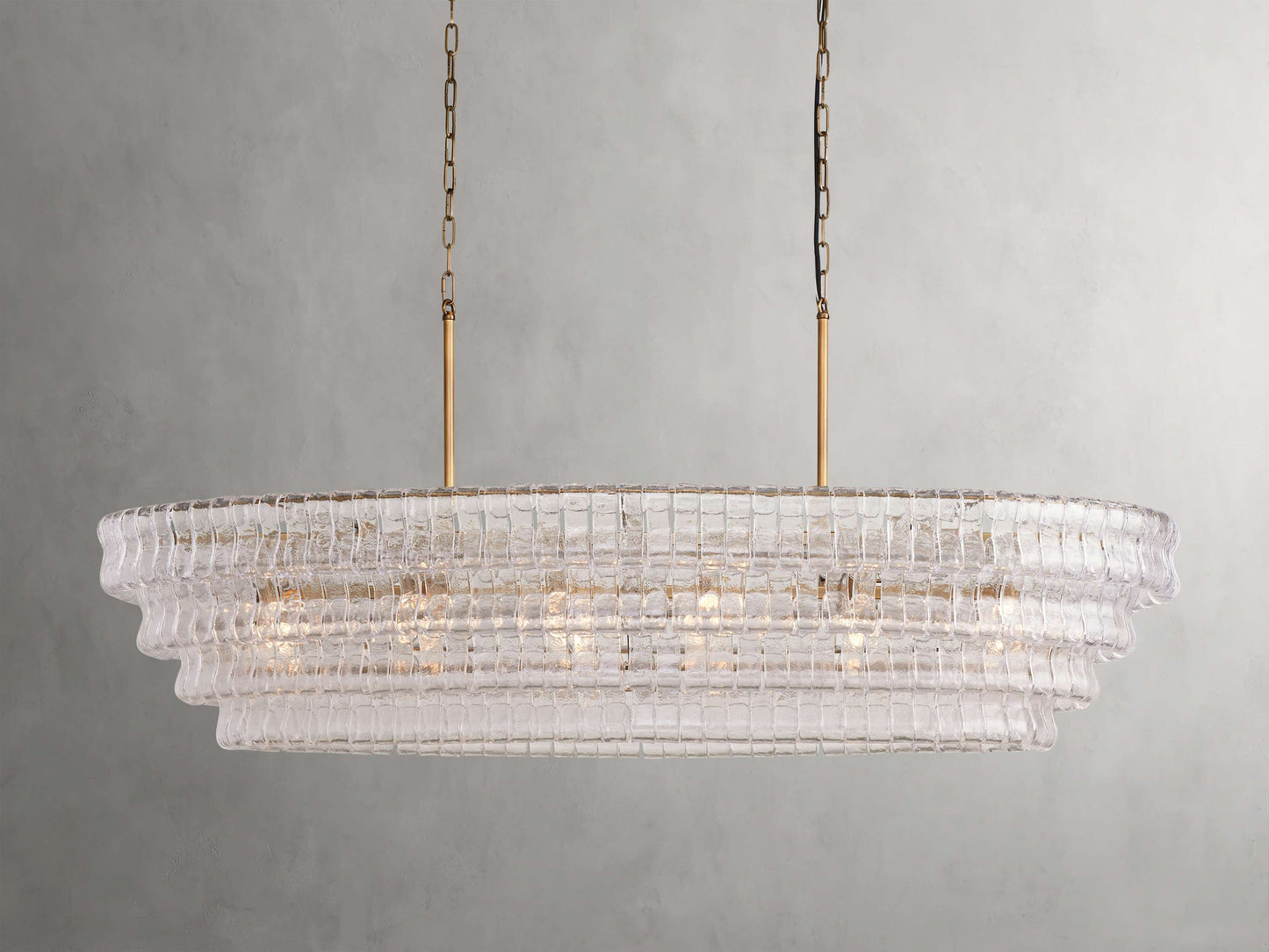 Ghiaccio Oval Chandelier