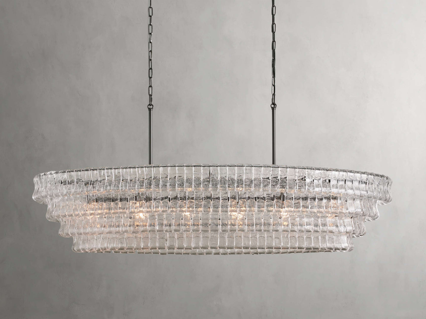 Ghiaccio Oval Chandelier