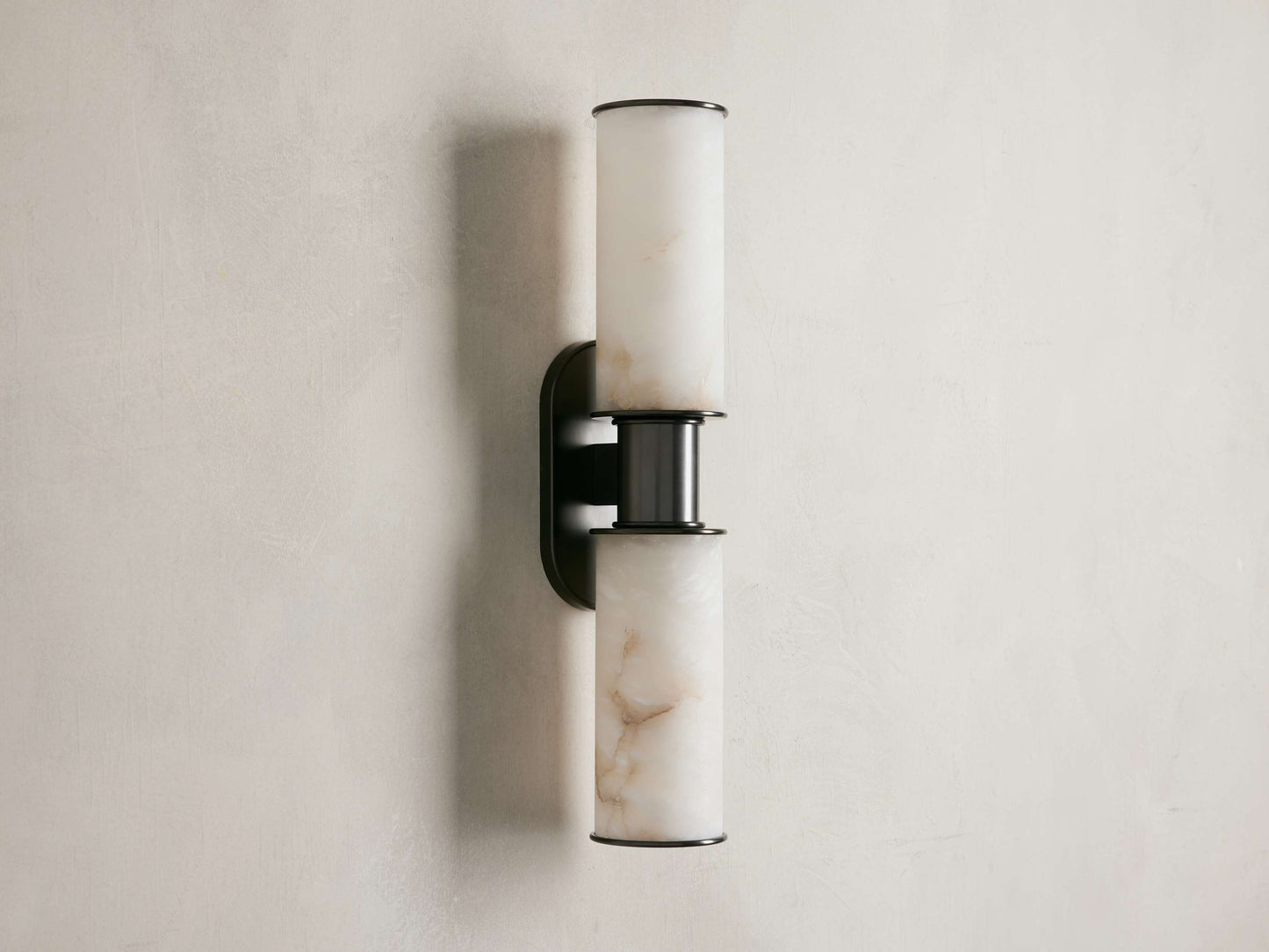 Harlin Double Sconce in Alabaster