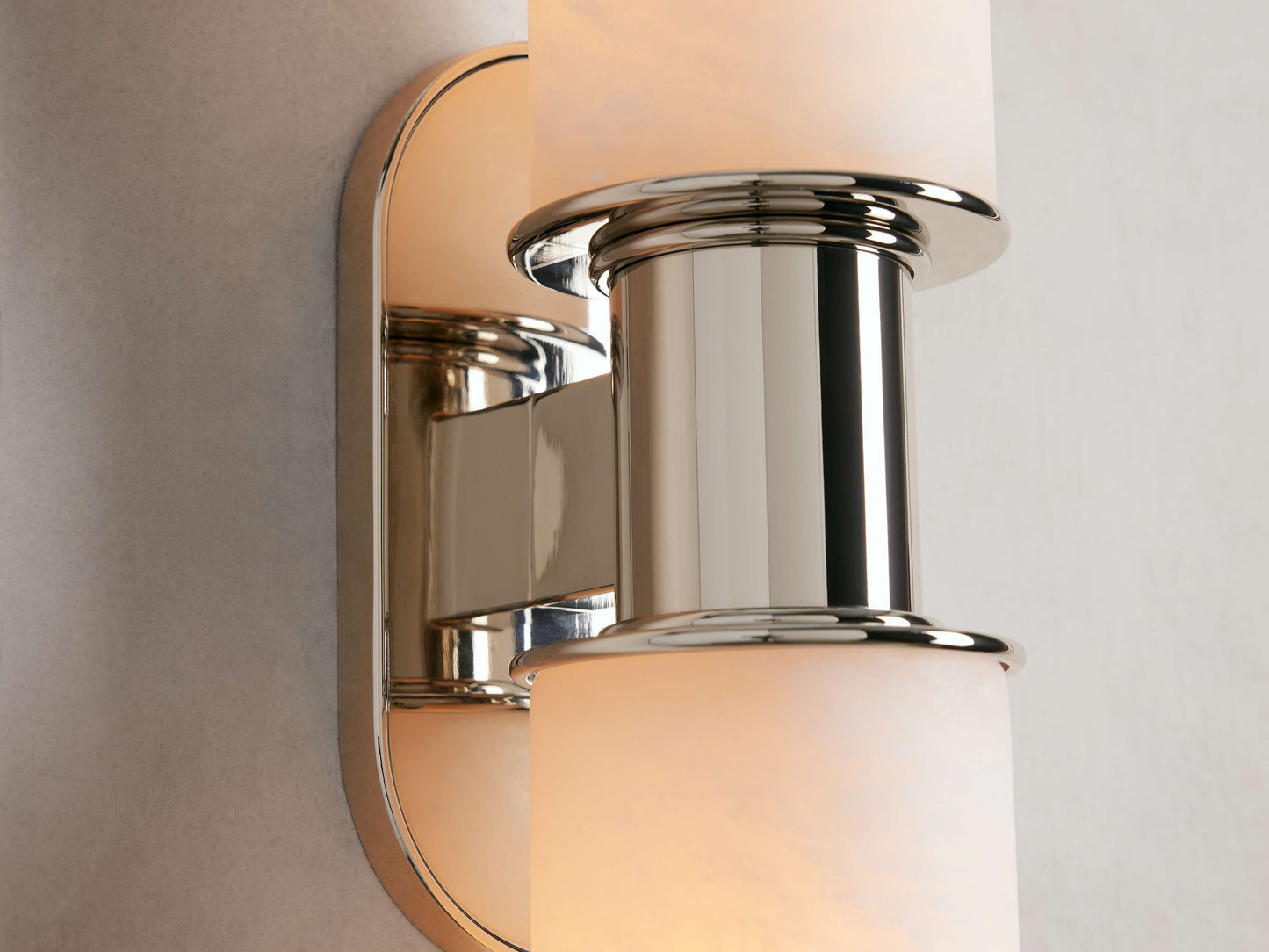 Harlin Double Sconce in Alabaster