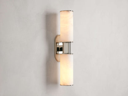 Harlin Double Sconce in Alabaster