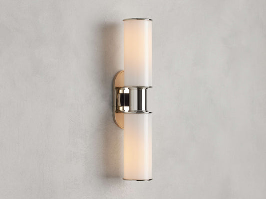Harlin Double Sconce in Milk