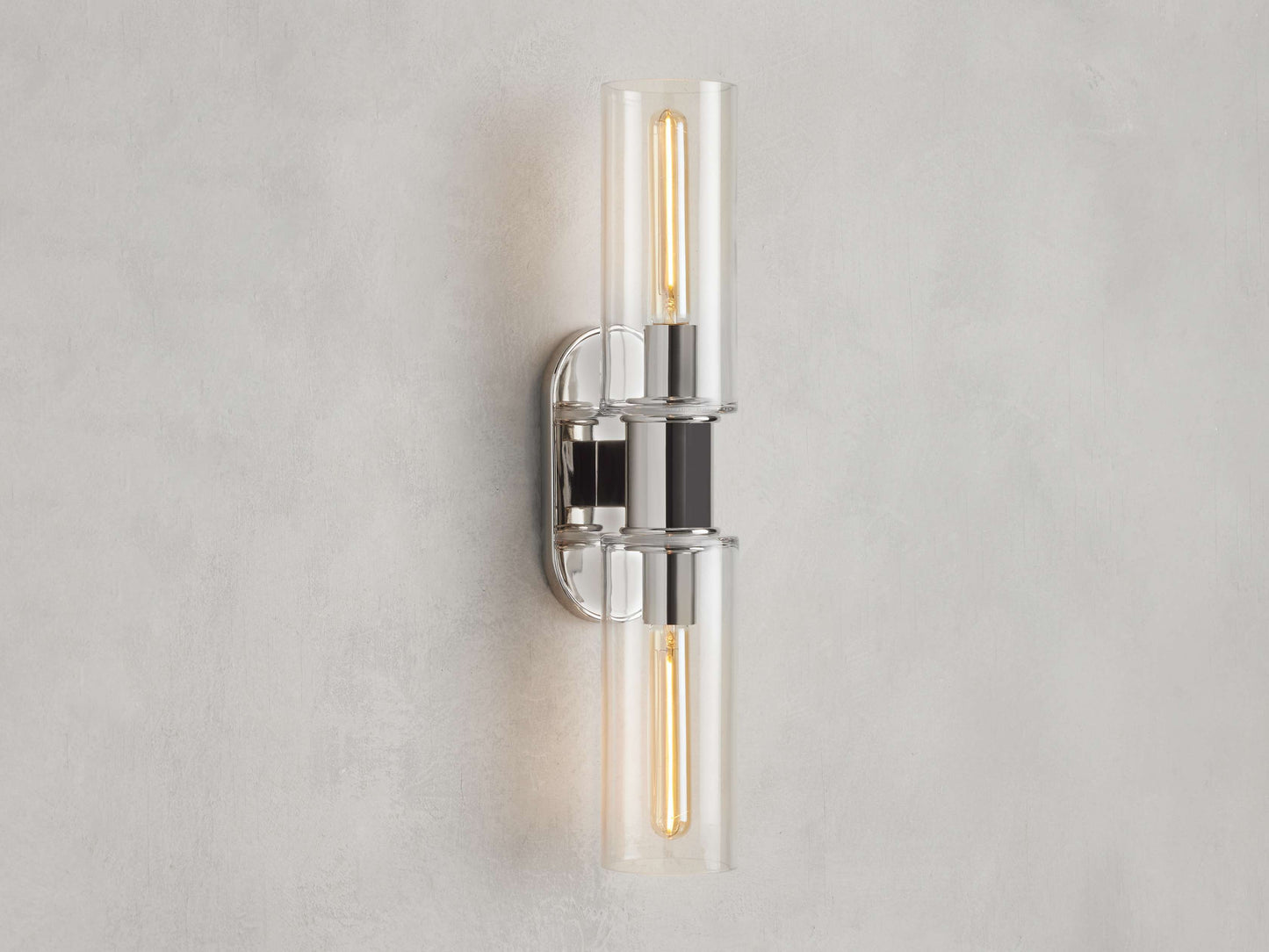 Harlin Double Sconce in Clear