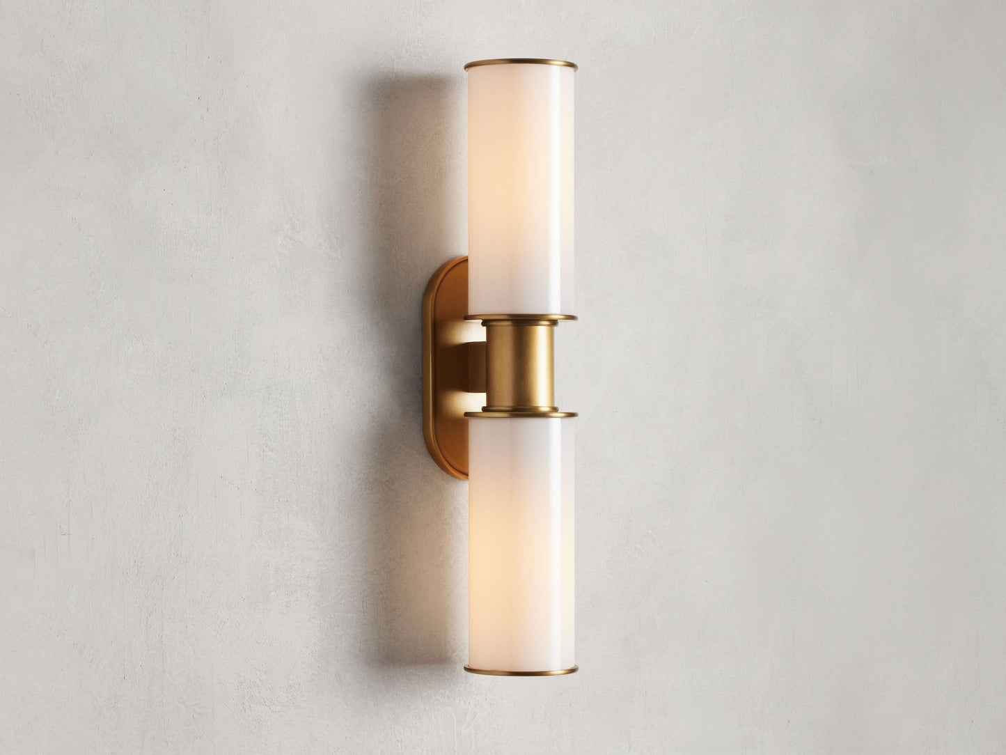 Harlin Double Sconce in Milk