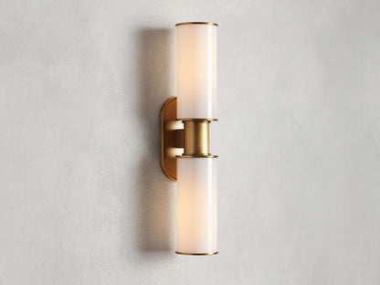 Harlin Double Sconce in Milk