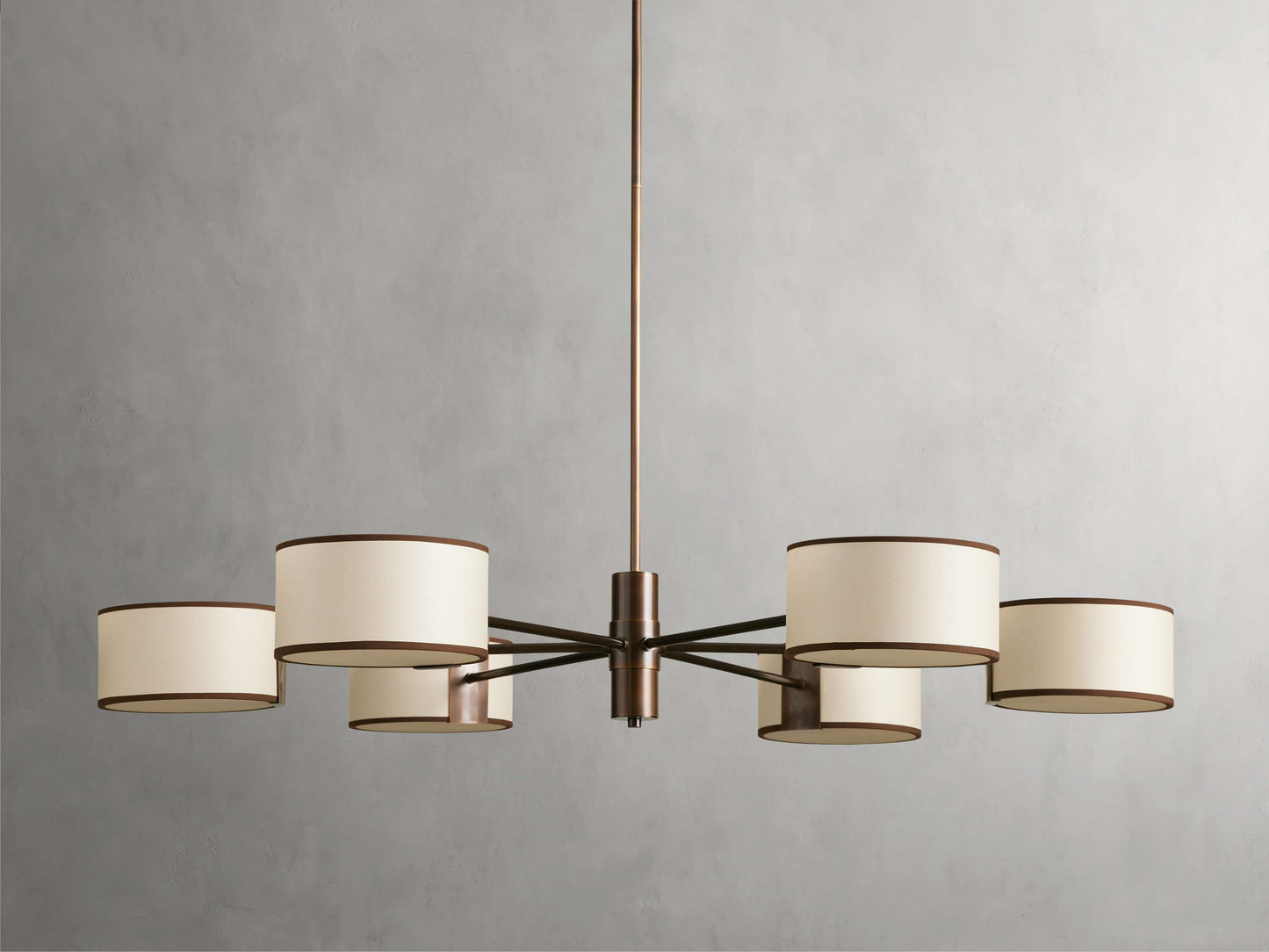 Daphne 48" Round Chandelier in Ecru