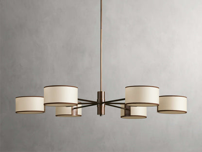 Daphne 48" Round Chandelier in Ecru