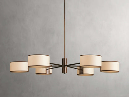 Daphne 48" Round Chandelier in Ecru