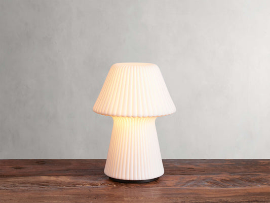 Daine Porcelain Outdoor Rechargeable Table Lamp