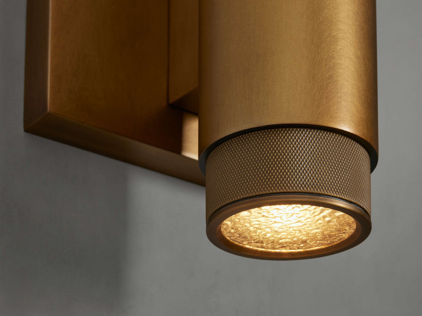 Spotlight Outdoor Sconce in Brass