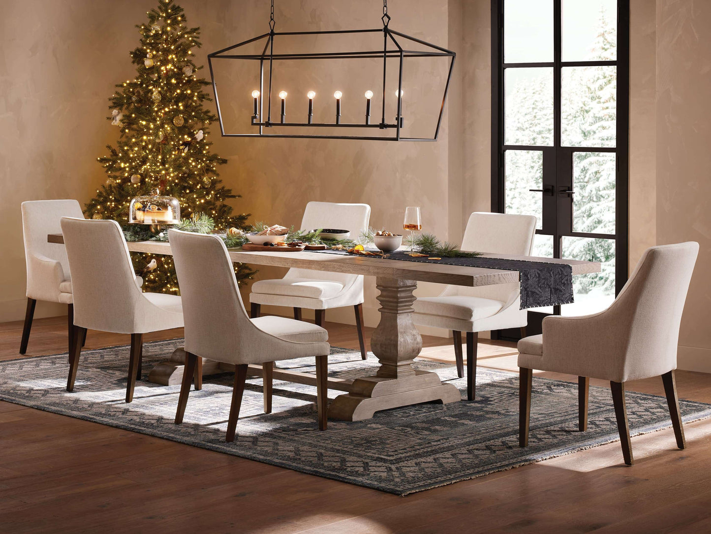 Garnet Rectangular Chandelier