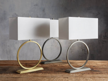 Rhys Table Lamp in Antique Nickel