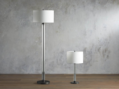 Glass Column Table Lamp