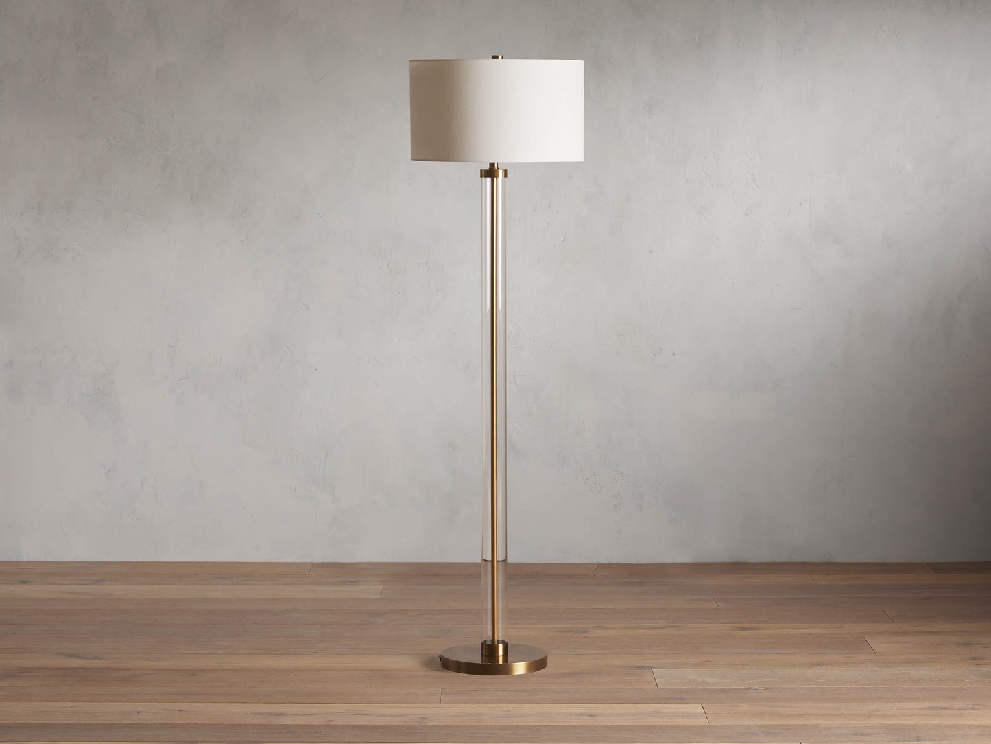 Glass Column Floor Lamp