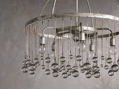 Aubrey Round Chandelier in Silver
