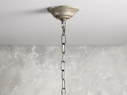 Aubrey Round Chandelier in Silver