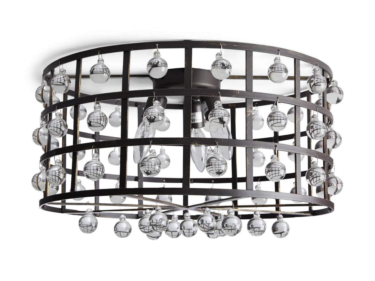 La Cage Flushmount in Bronze