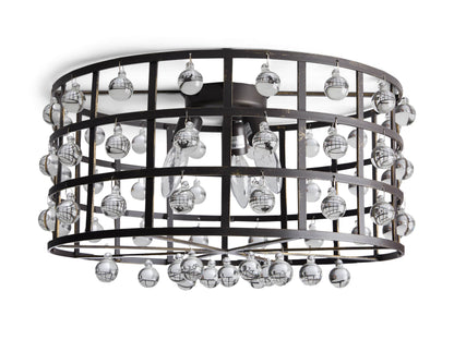 La Cage Flushmount in Bronze