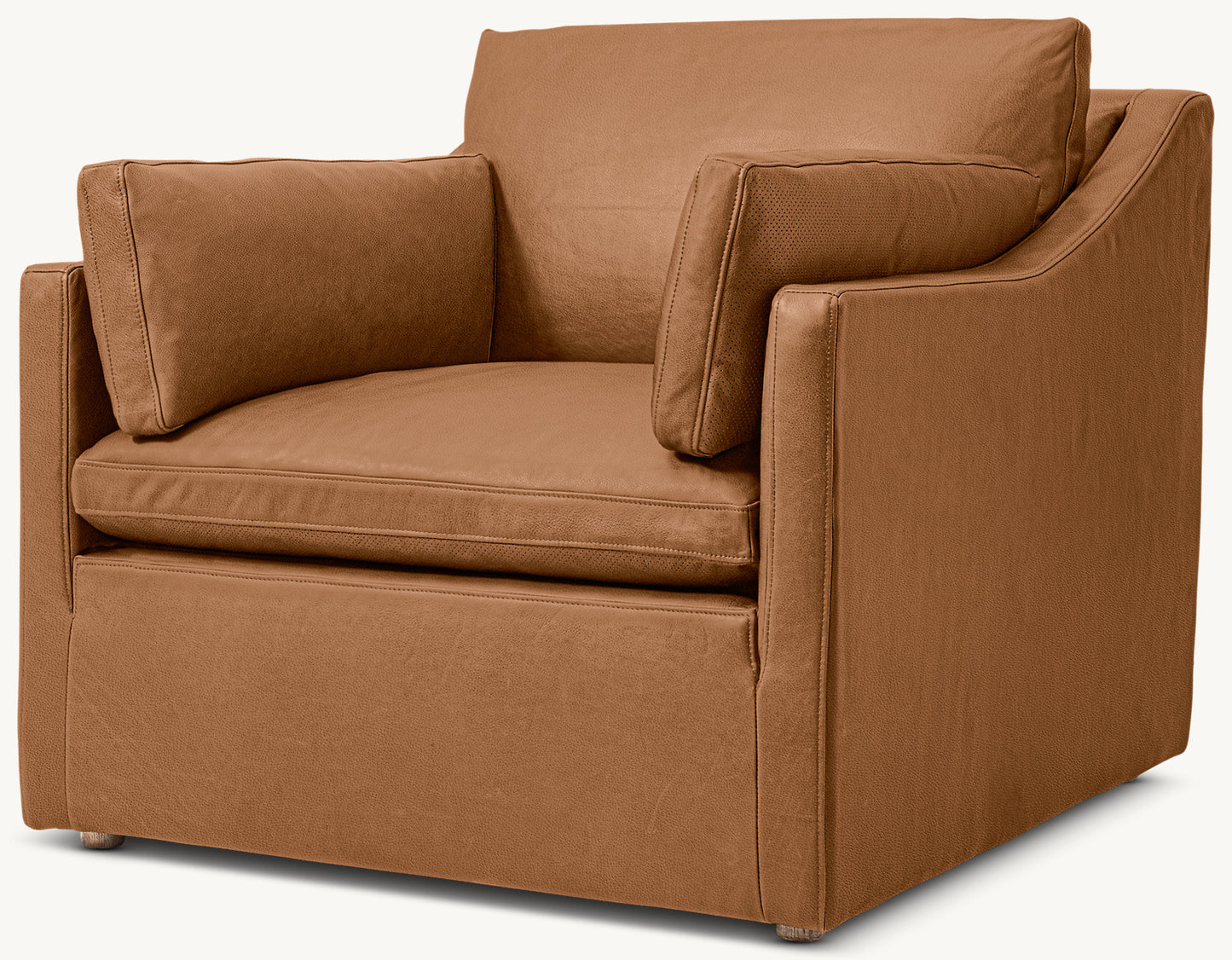 Cloud Slope Arm Leather Chair