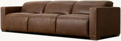 Lennon Recliner Modular Leather 3-Piece Sofa