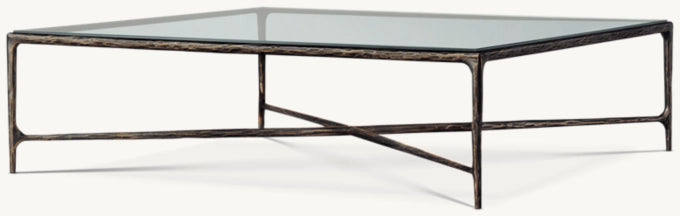 Thaddeus Glass Square Coffee Table