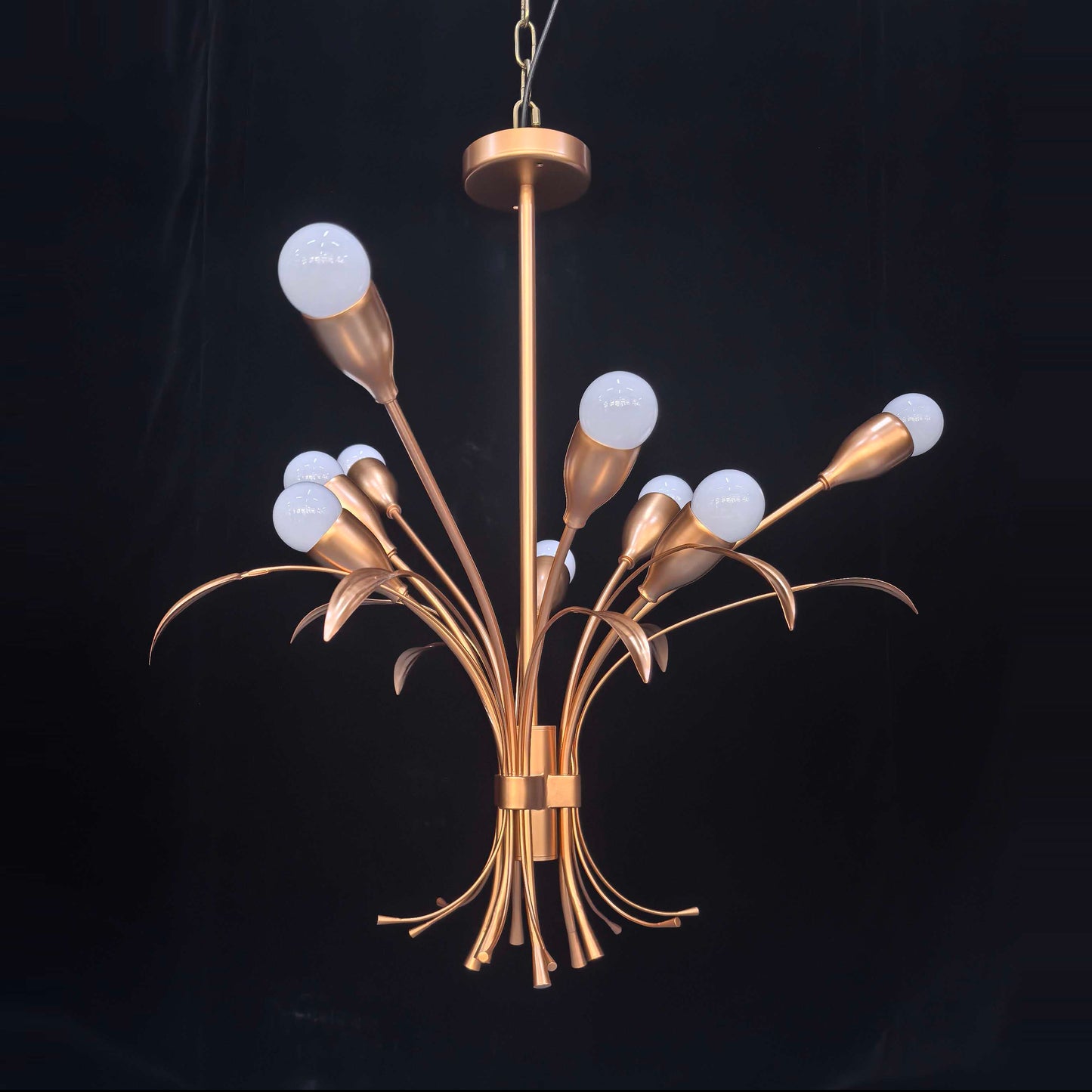Gold Floral Pendant Light