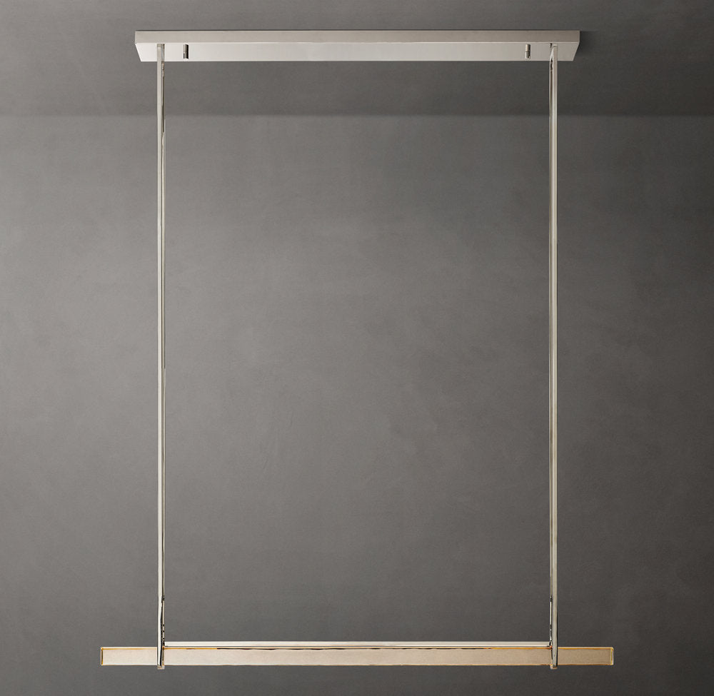 Audubon Crystal Single Bar Linear Chandelier 60"