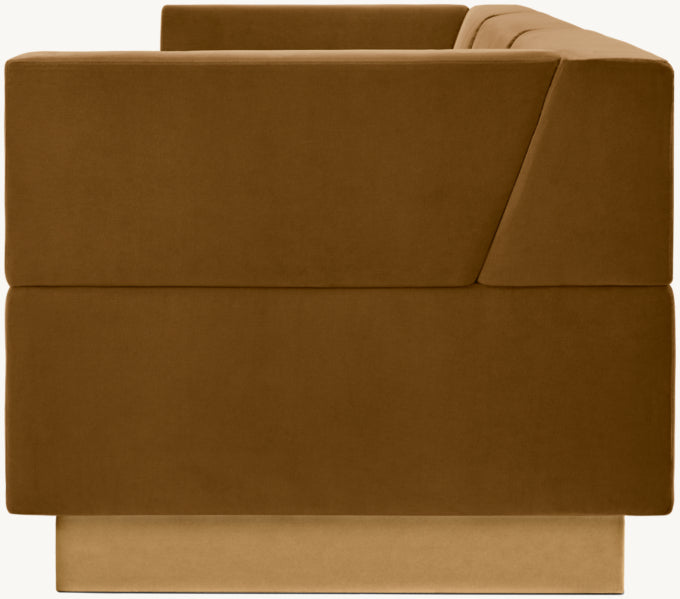 Harvey Probber Cubo Raked Modular 3-Piece Sofa