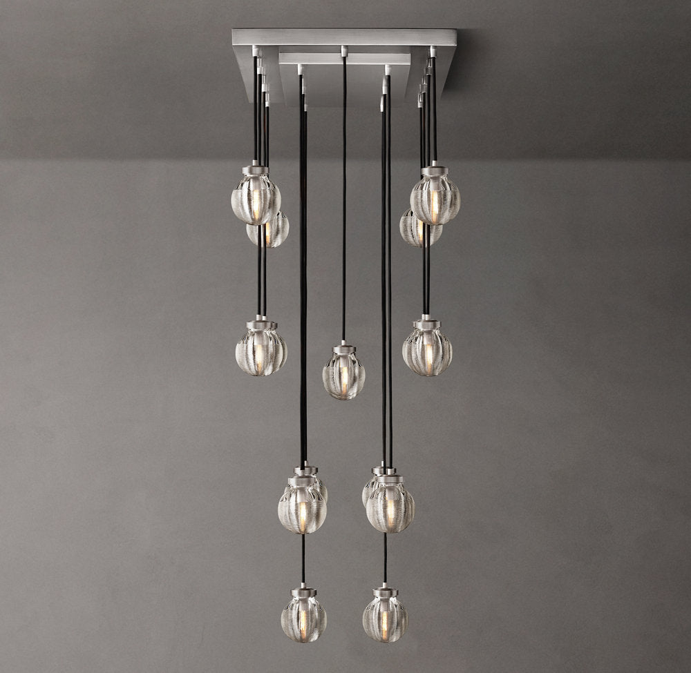 Pearl Rectangular Chandelier 36"