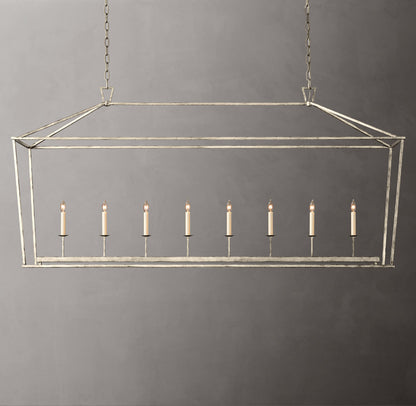 19th C. English Openwork Rectangular Chandelier 72"